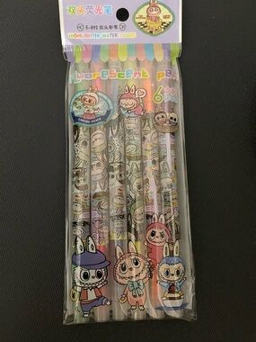 Pastel Labubu Highlighter Pen Set - 6 Pack(4 for $25)